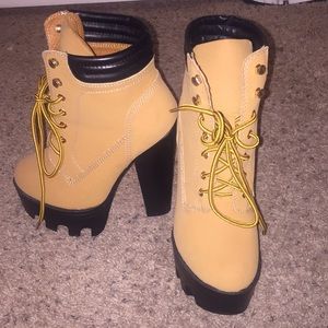 Tan boots